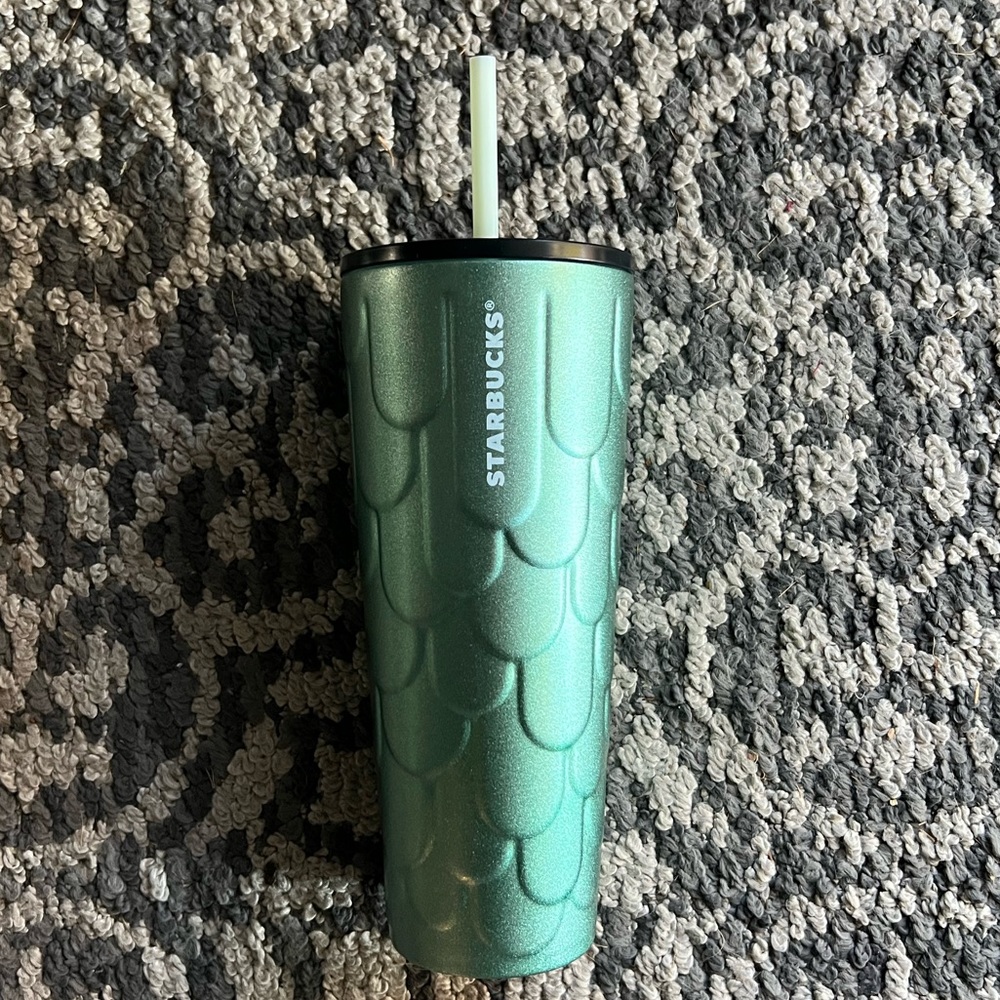 Starbucks Mermaid Scales Siren Tail Stainless Steel Cold Cup
